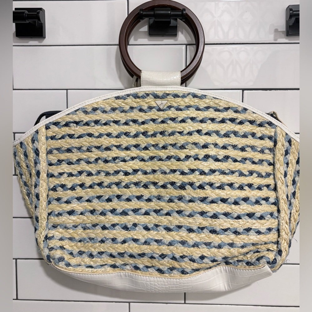 Sam Edelman Gwendolyn woven tote Bag Purse - Picture 3 of 5